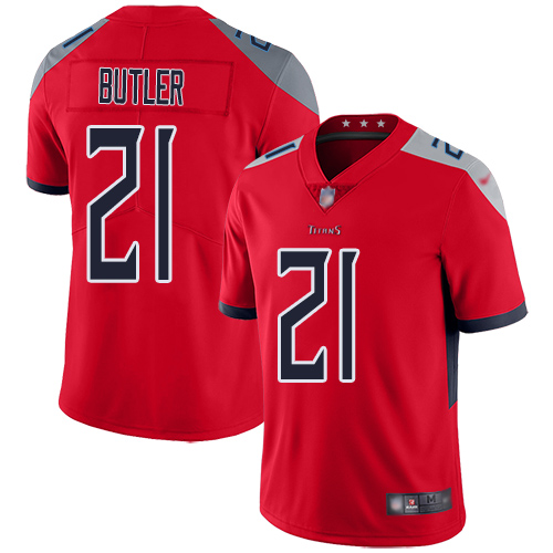 Tennessee Titans Limited Red Men Malcolm Butler Jersey NFL Football #21 Inverted Legend